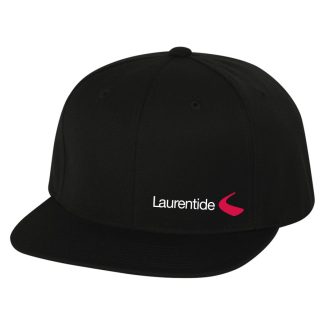 Casquette noire Laurentide à visière plate