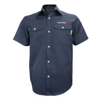 Chemise marine à manches courtes et boutons pression - Gatts