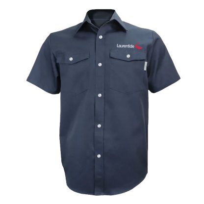 Chemise marine à manches courtes et boutons pression - Gatts